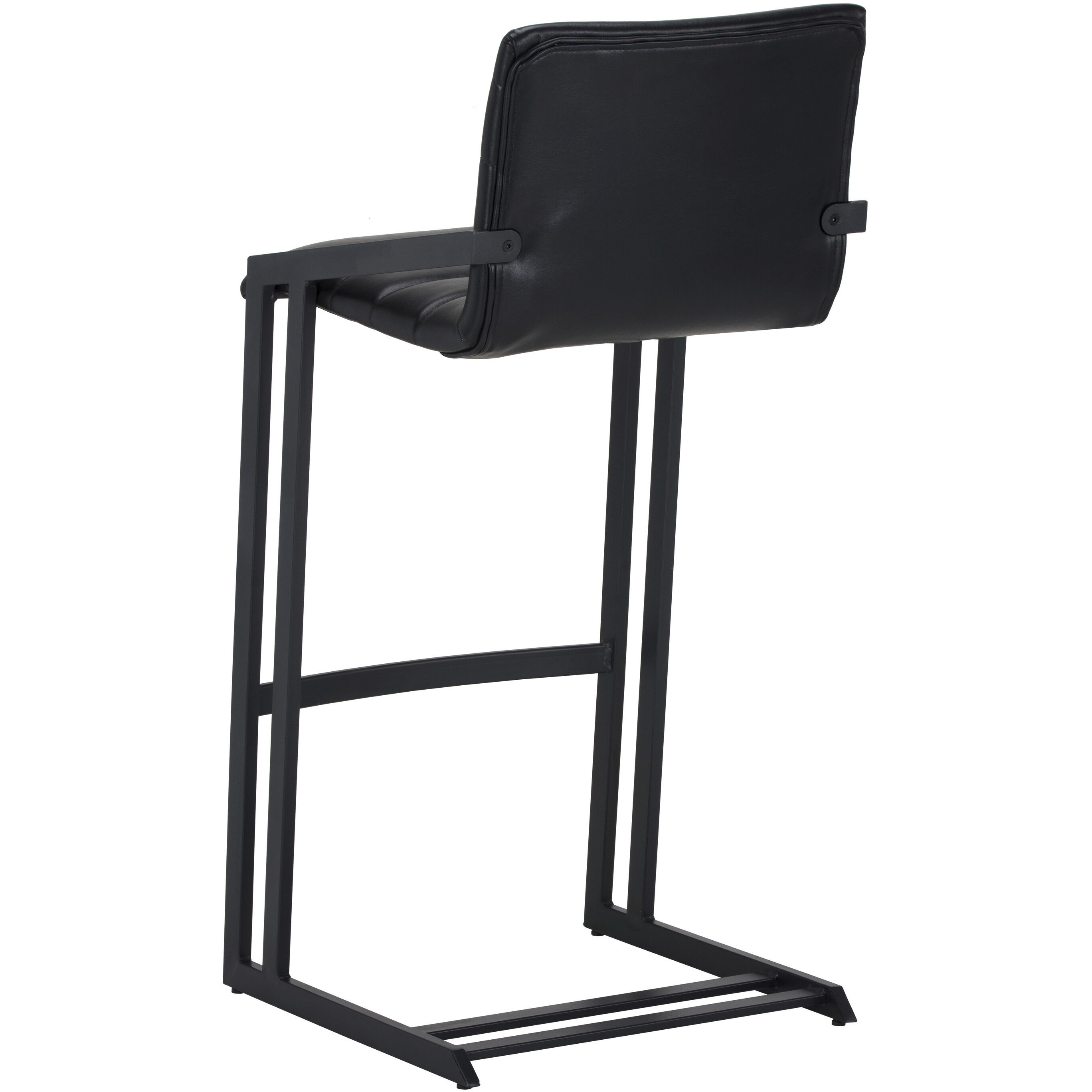 Webber 38.75 inch Cantina Black Barstool, Set Of 2